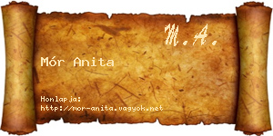 Mór Anita névjegykártya